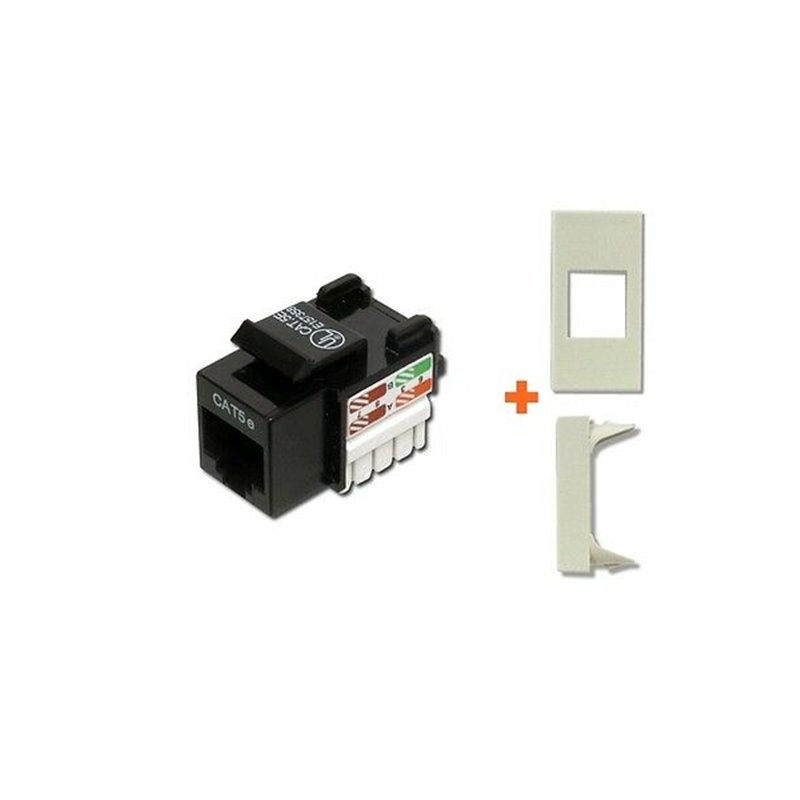 Intellint Presa di rete rj45 cat.5e utp compatibile serie legrand vela bianco bianca