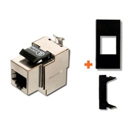 Intellinet Presa rete CAT.6 stp rj45 compatibile Legrand Vela nera